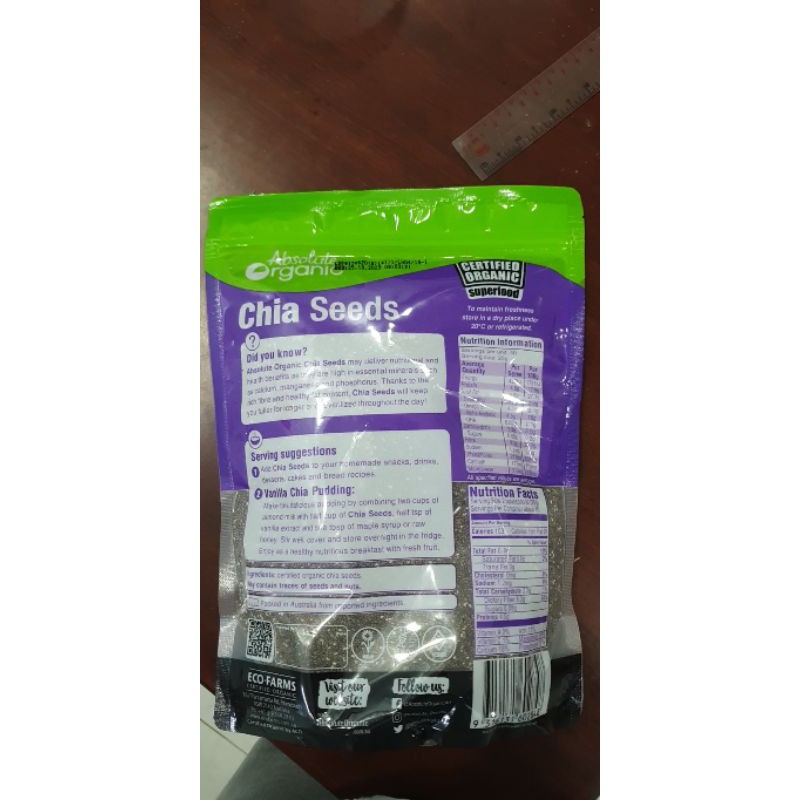 Hạt chia Úc tím Absolute Organic mẫu mới 1kg | BigBuy360 - bigbuy360.vn