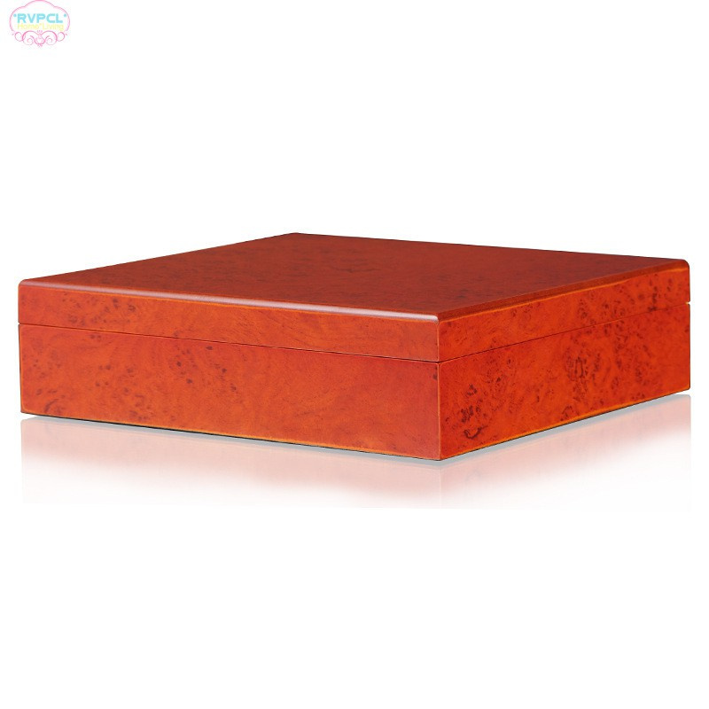 【RVPCL】 Cedar Wood Lined Cigar Humidor Storage Case Box with Humidifier Hygrometer
