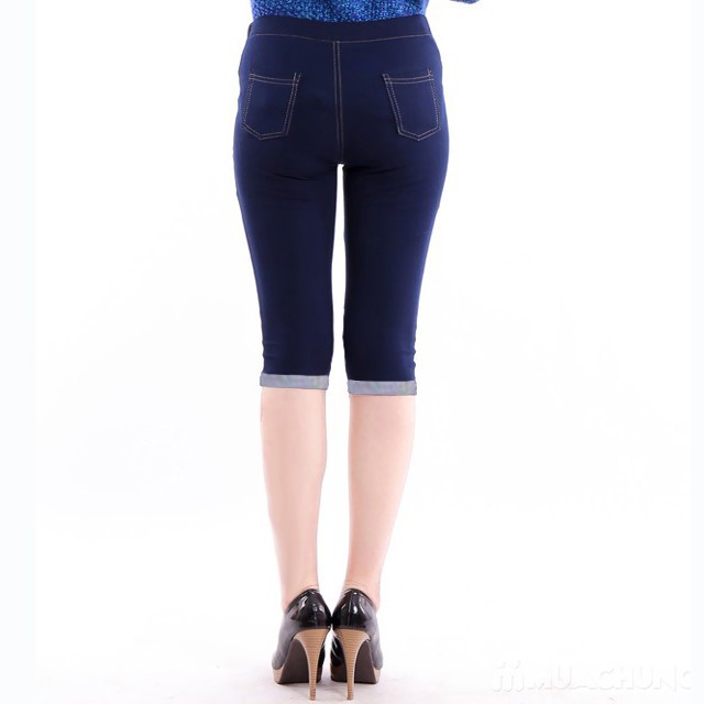 Bán Sỉ New Quần leggging lửng giả jean thời trang