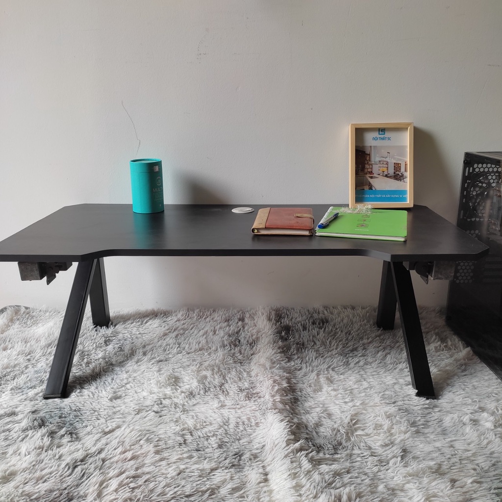 Bàn Gaming gấp gọn chân chữ K thiết kế đặc biệt, bàn học tập làm việc để máy tính đa năng tiện dụng