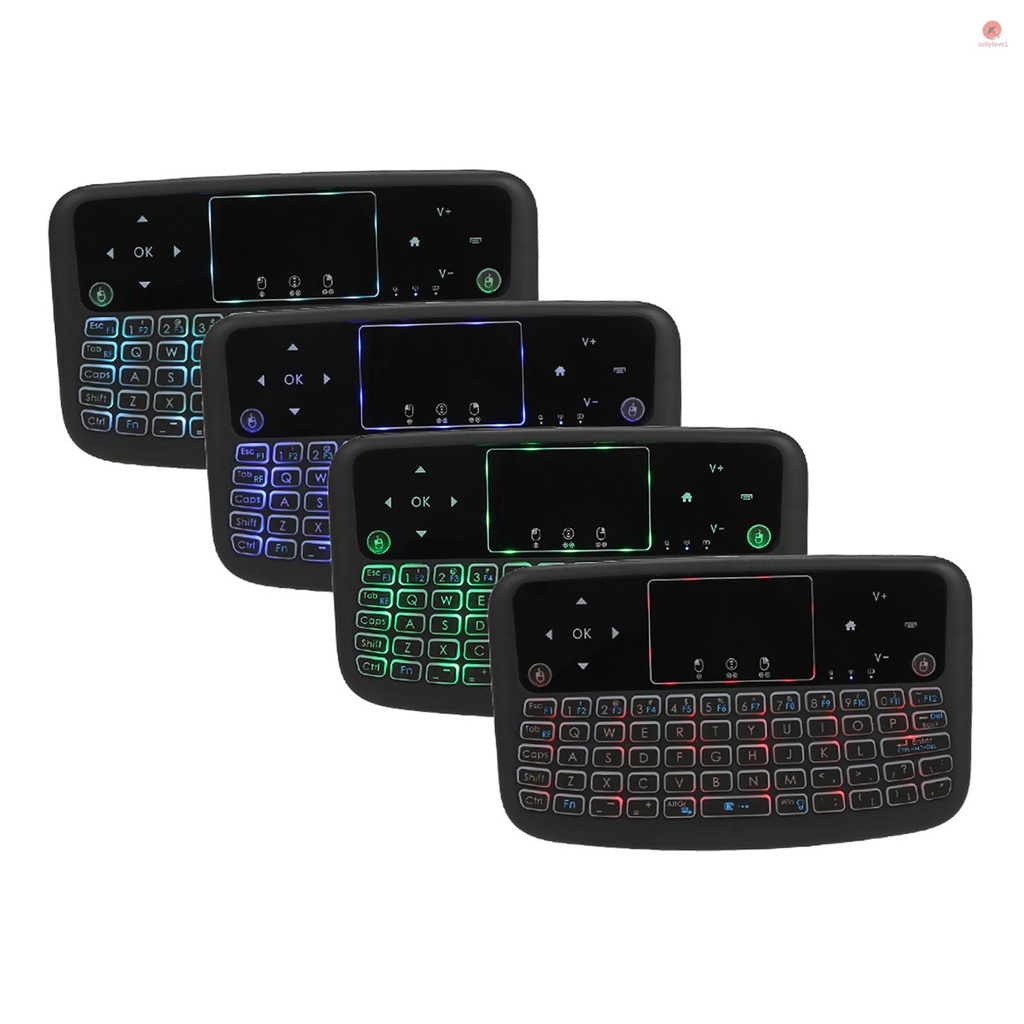 Bàn Phím Không Dây Mini A36 2.4G Có Đèn Nền Cho Android TV Box Smart TV PC PS3