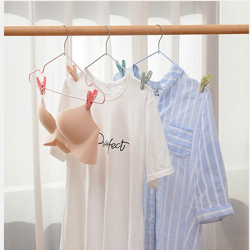 Set 30 kẹp phơi quần áo bằng nhựa kèm giỏ đựng