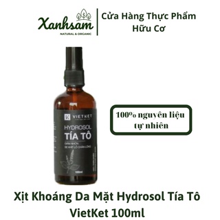Xịt Khoáng Da Mặt Hydrosol Tía Tô Vietket 100ml - XanhSam Organic