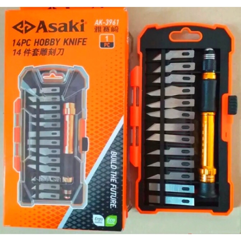 Bộ dao điêu khắc, trổ, tỉa Asaki AK-3961