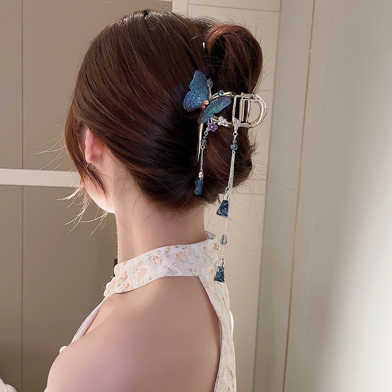 Kẹp Tóc Hình Bướm Bằng Hợp Kim Phong Cách Trung Hoa Cho Bé Gái