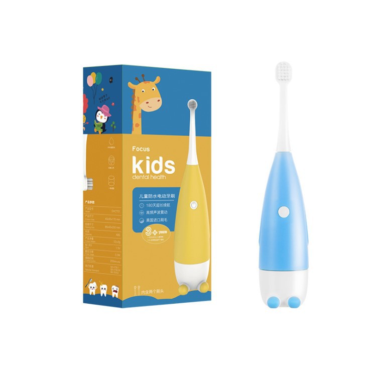 Bàn Chải Điện Cho Bé Focus Kids Sạch Răng Tiện Lợi Chống Nước IPX5