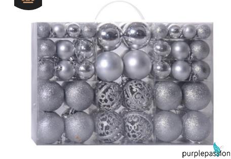 Set 100 quả châu dạ quang dùng để trang trí cây thông noel tiện lợi