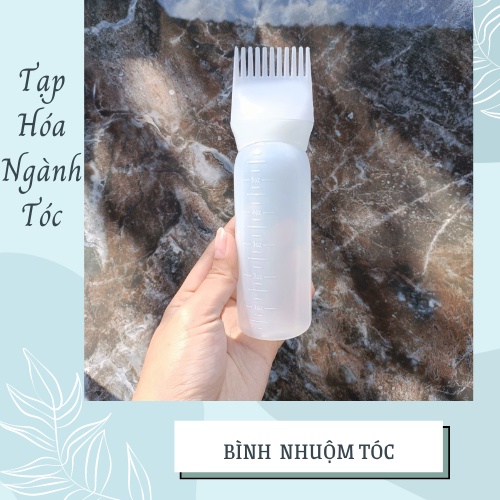 Bình đựng thuốc nhuộm tóc 120ml kèm lược tiện lợi
