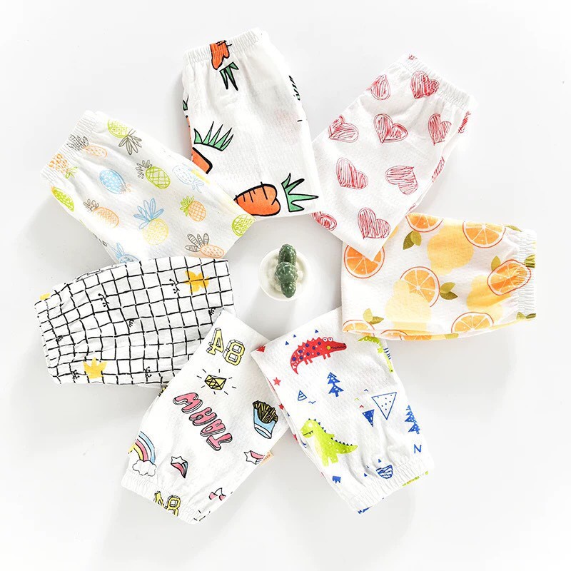 Quần dài cho bé trai gái quần chục sơ sinh giấy cotton siêu mềm mát