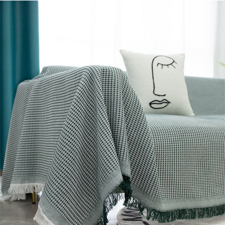 Vỏ Bọc Ghế Sofa Bằng Vải Cotton Màu Trơn Không Trượt