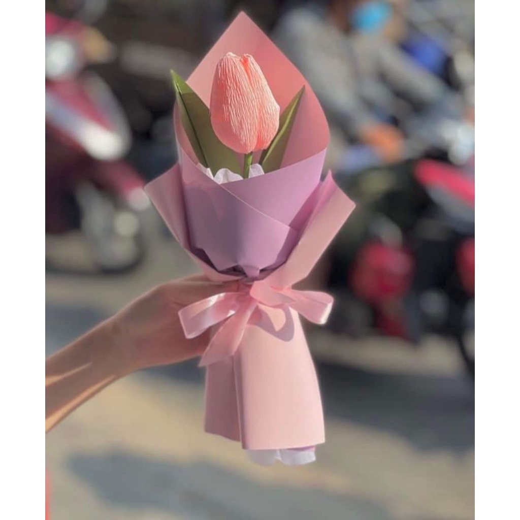 Bó hoa tulip giả quà tặng cực xinh