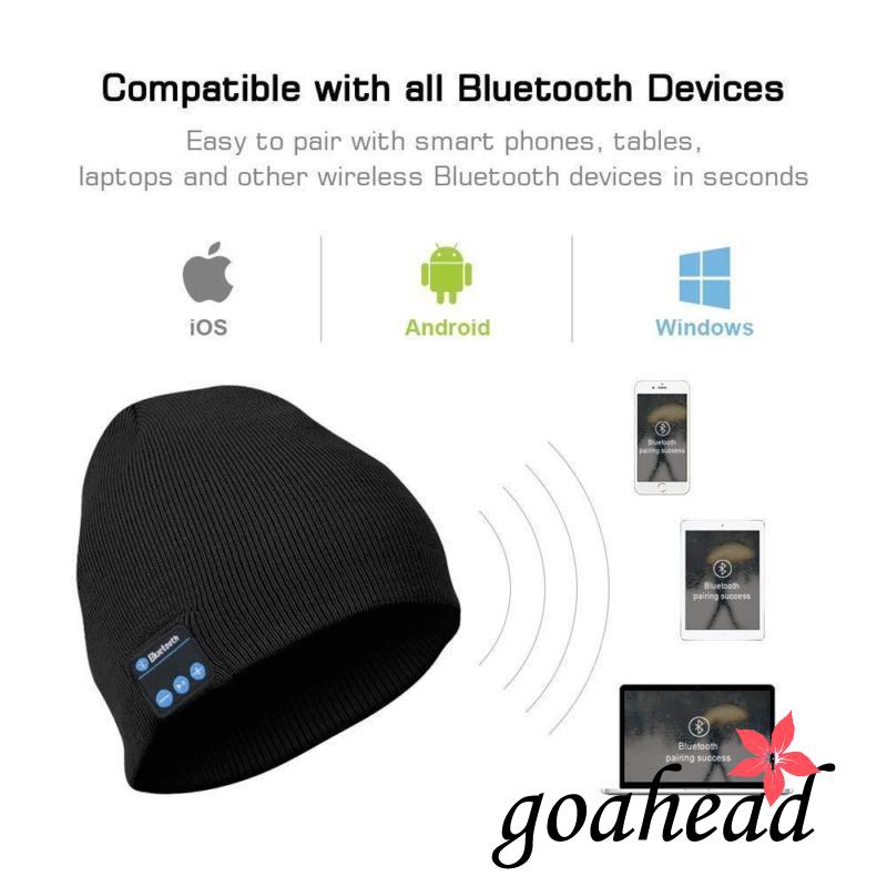 Mũ Len Giữ Ấm Thông Minh Tích Hợp Phát Nhạc Bluetooth