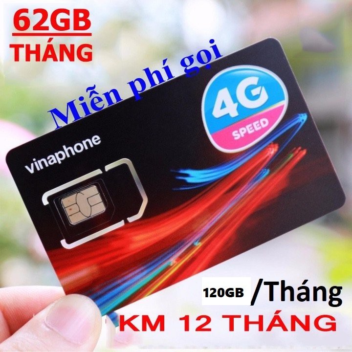 SIM 4G VINAPHONE D60G Tặng 2GB/ngày, 1500 Phút Nội Mạng/Tháng, 50 Phút Ngoại Mạng/Tháng