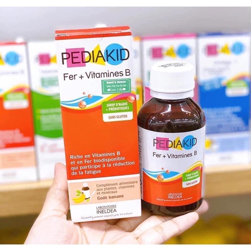 Bổ sung sắt Pediakid Fer & vitamin B PHÁP cho bé
