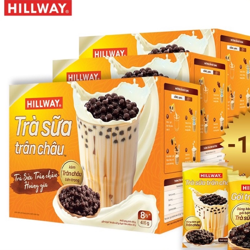 Trà sữa trân châu Hillway hoàng gia ( hộp 5 ly)