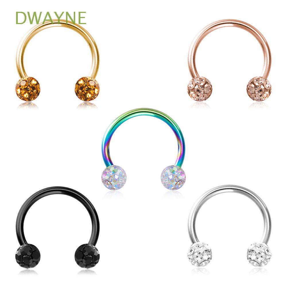 Khuyên xỏ cơ thể hình chữ U bằng thép không gỉ cá tính