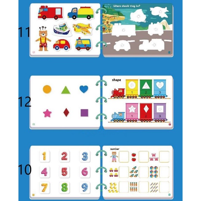 Học liệu bóc dán Montessori 17 chủ đề sách bóc dán thông minh loại cao cấp
