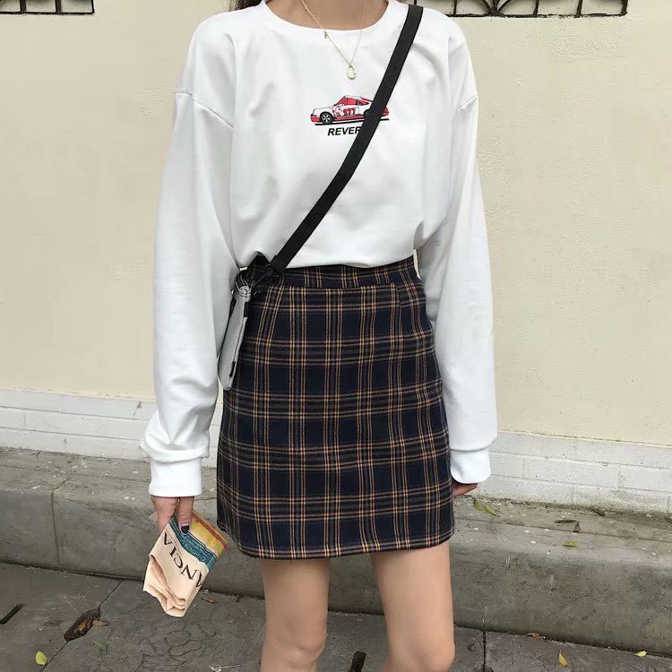 Chân Váy Đẹp Chữ A Kẻ Siêu Xinh CV03 | BigBuy360 - bigbuy360.vn