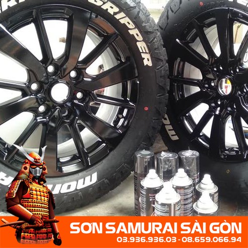 [GIÁ SỐC KHAI CHƯƠNG] Sơn SAMURAI 109 ĐEN BÓNG chính hãng SƠN PHUN XE MÁY KUROBUSHI/ SAMURAI SÀI GÒN