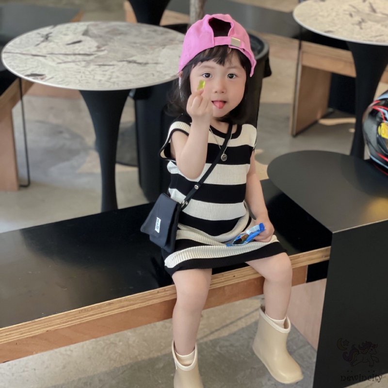 Đầm SáT NáCh Kẻ SọC Dễ Thương Cho Bé GáI