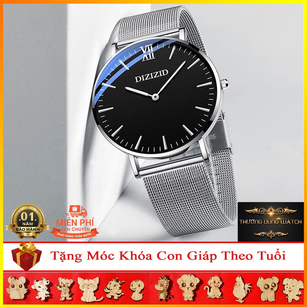 Đồng Hồ Nam Dizizid Mặt Mỏng Dây Lưới Thép Chính Hãng | BigBuy360 - bigbuy360.vn