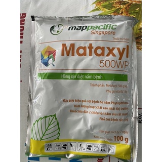 MATAXYL 500WP(100g): ĐẶC TRỊ NẤM , PHẤN TRẮNG, THỐI THÂN, QUẢ,CHẾT ẺO, CHẾT NHANH,VÀNG RỤNG LÁ,VÀNG LÁ.
