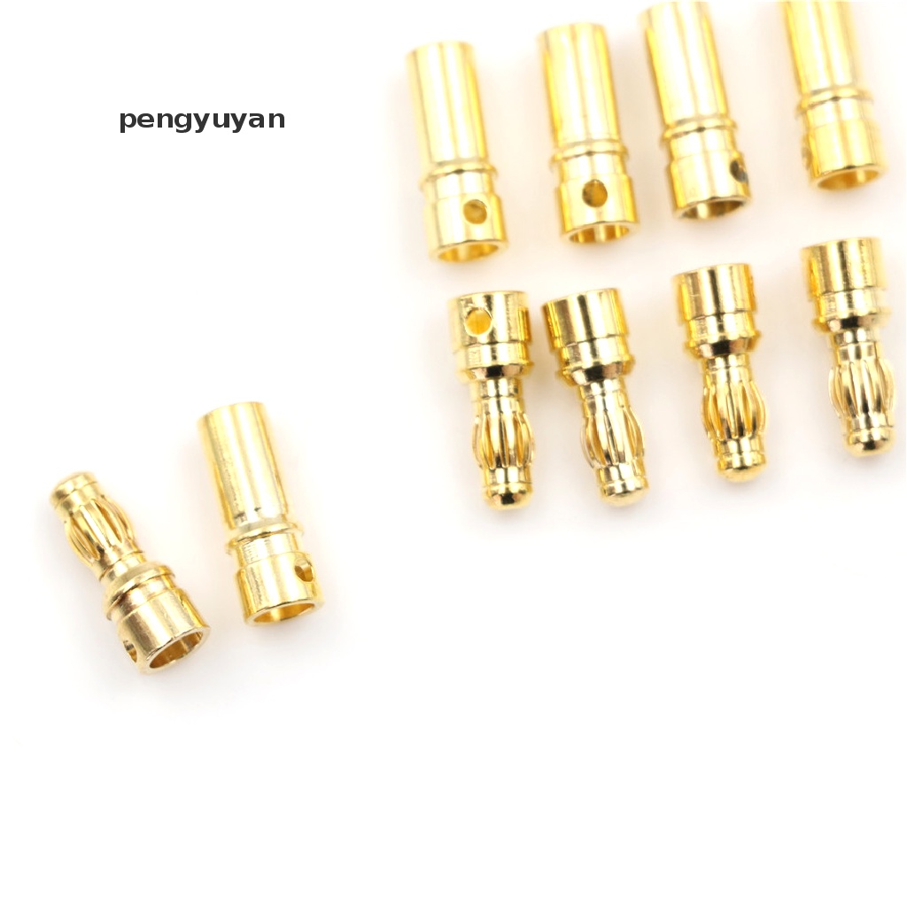 Bộ 5 Đầu Nối Chuối 3.5mm Mạ Vàng Dày 3.5mm Chất Lượng Cao