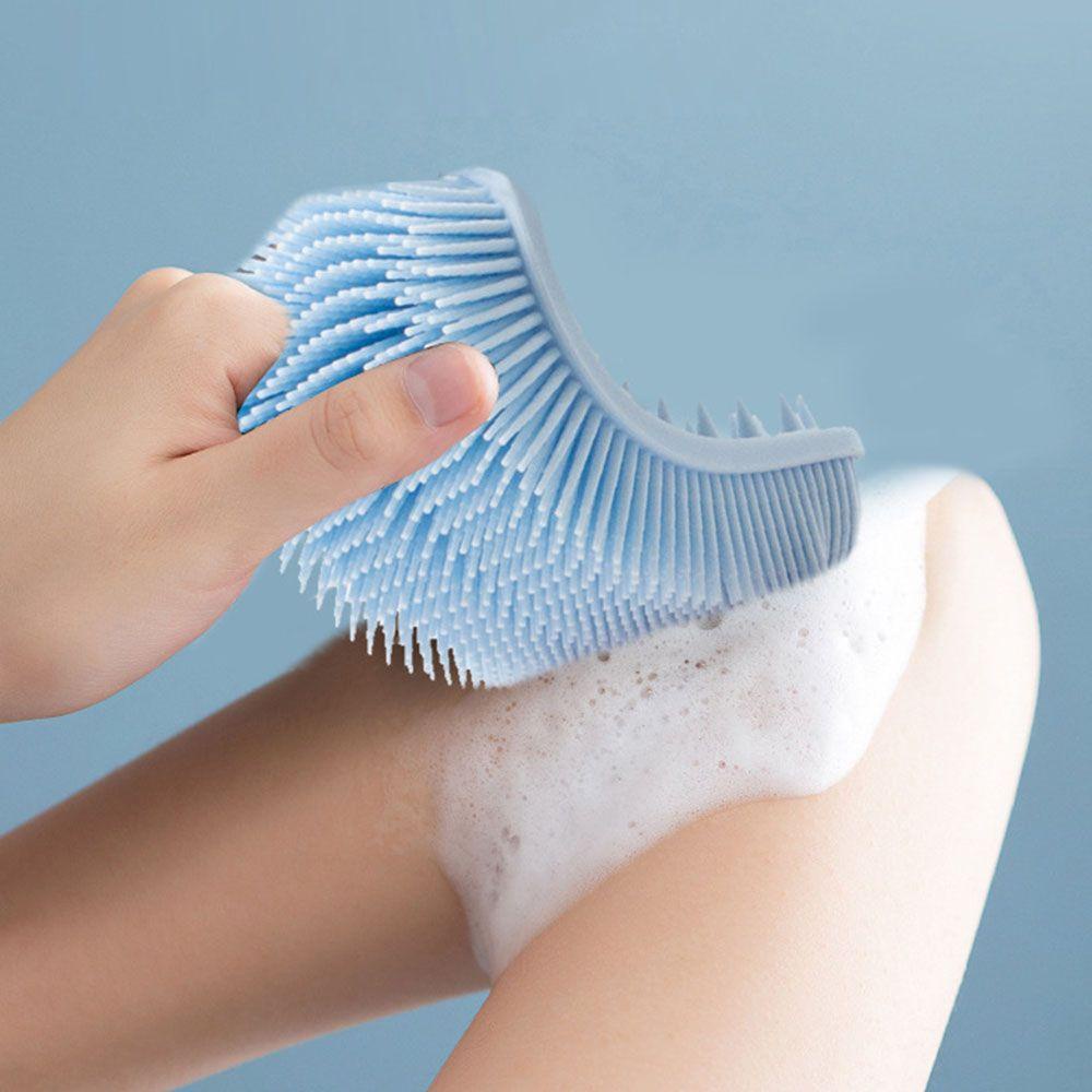 Bàn Chải Silicon Mềm Massage Tẩy Tế Bào Chết Chăm Sóc Da Khi Tắm
