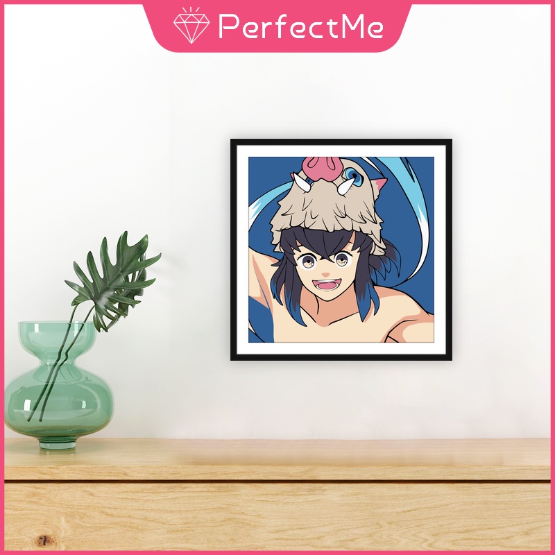 Bộ Tranh Đính Đá 5D Tự Làm 30x30cm Hình Anime Demon Slayer