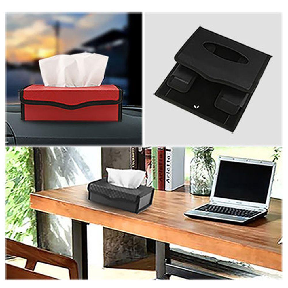 MYRONGVN Hộp Đựng Khăn Giấy Có Thể Gập Lại Tiện Dụng Cho Xe Hơi Ốp