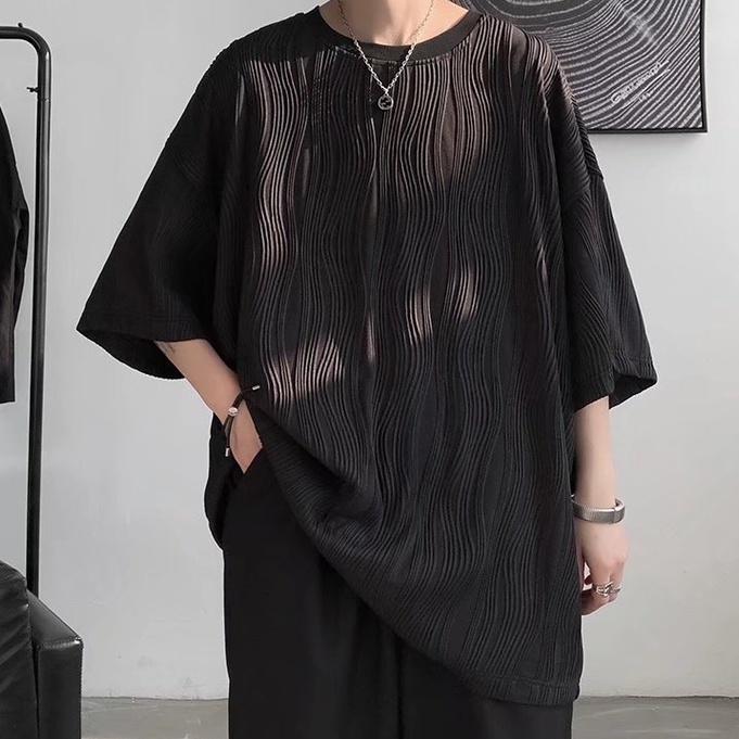 Áo Thun Nam Tay Ngắn Họa Tiết Sọc Ngang Thời Trang Phong Cách  áo thun tay ngắn cổ tròn áo t shirt bigsize Hàn Quốc áo thun  nam unisex