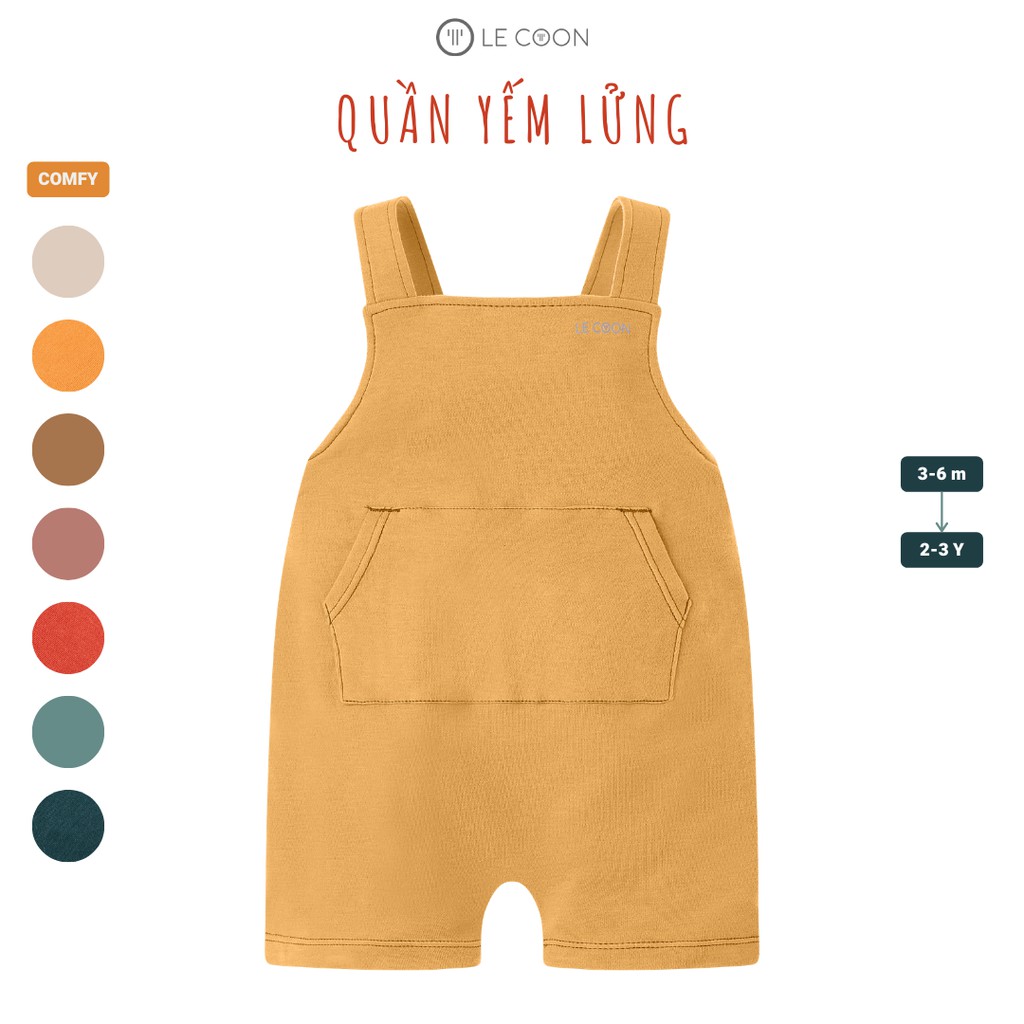 LE COON | Quần Yếm Lửng | COMFY | 3 tháng-3 tuổi