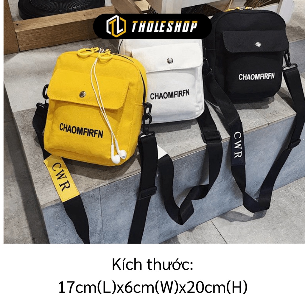 [SGD] Túi Tote Đeo Chéo - Túi Xách Vải Canvas Đẹp Đi Chơi Thời Trang Hàn Quốc Chaomfirfn 8274