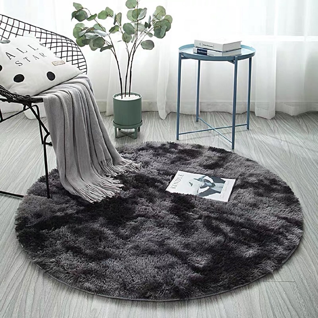 Thảm lót sàn dạng tròn sang trọng dùng trang trí nhà ở
