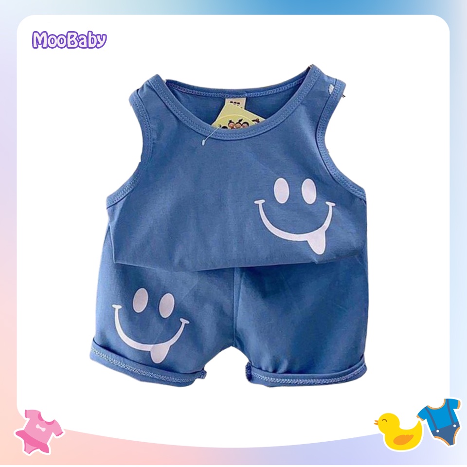 Bộ Ba Lỗ Mặt Cười Cho Bé Cực Xinh - MooBaby Shop