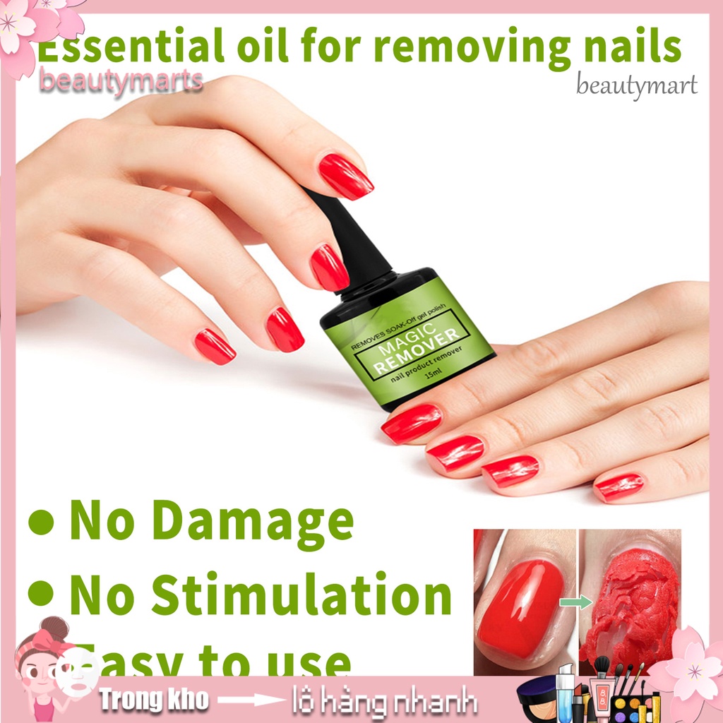 [Hàng mới về] Lọ 15ml Gel Tẩy Sơn Móng Tay Tiện Dụng Chất Lượng Cao
