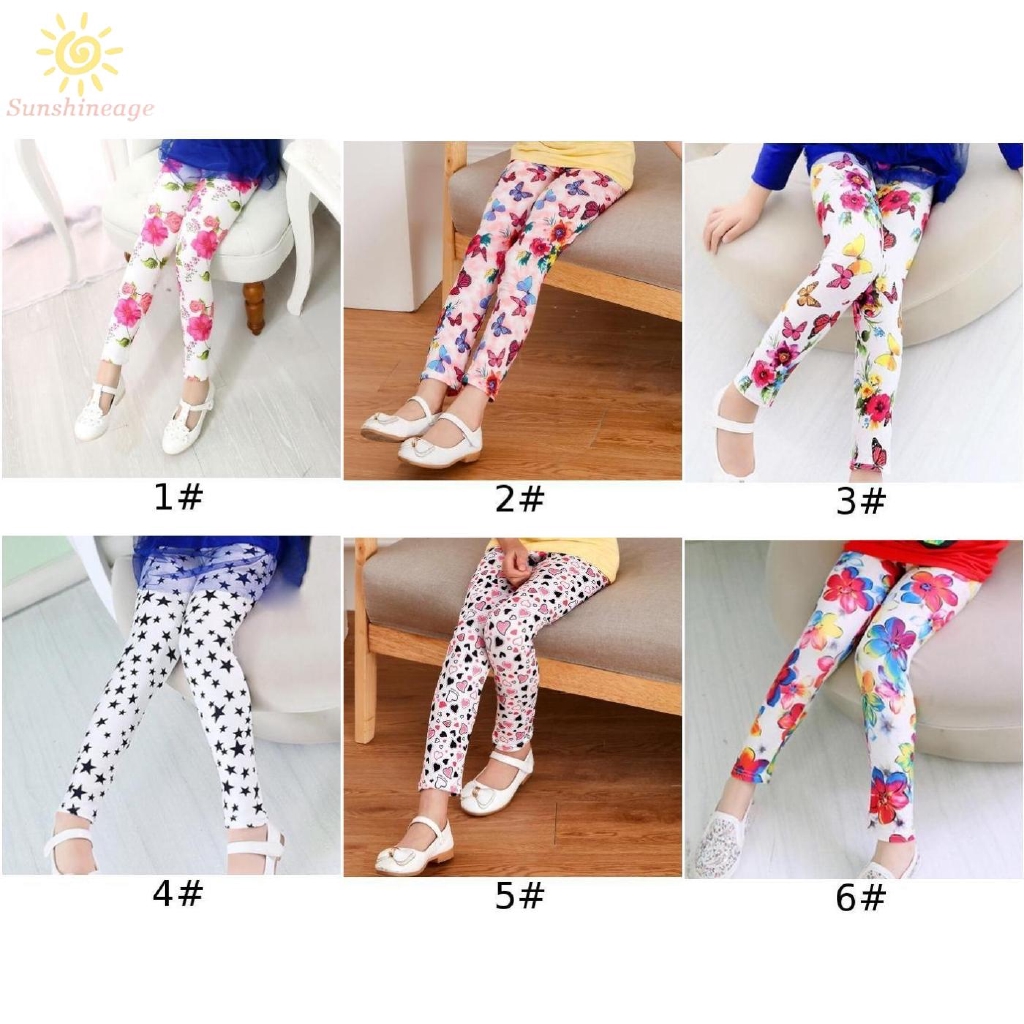 Thời Trang Quần Legging Vải Lụa Thoải Mái Cho Bé Gái