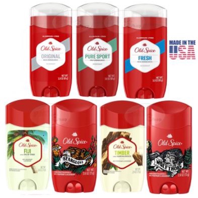 Lăn sáp khử mùi nam Old Spice 85g Pure Sport | Fresh | Original 73g Timber | Bearglove | Fiji | Wolfthorn 68g