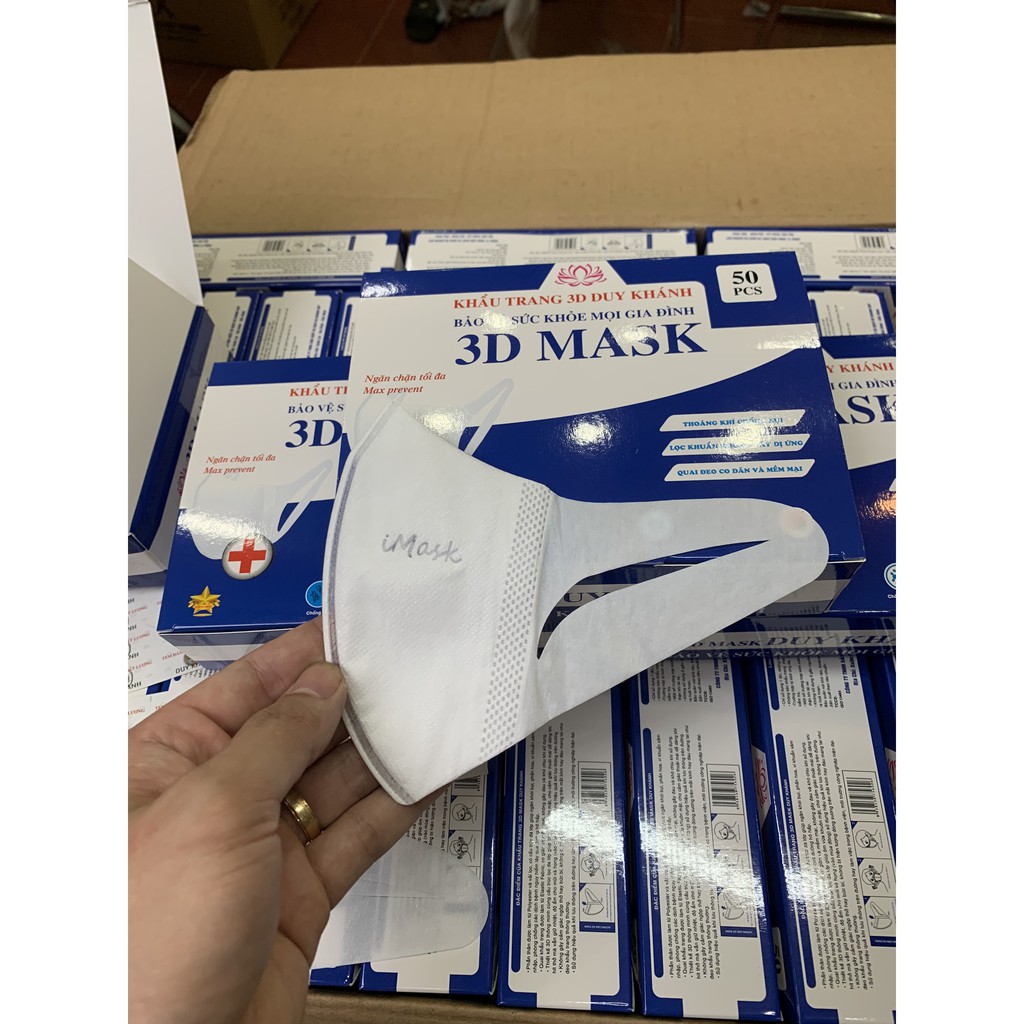 Khẩu trang 3D mask công nghệ Nhật Bản chống bụi hộp 50 cái - Khẩu trang xuân lai