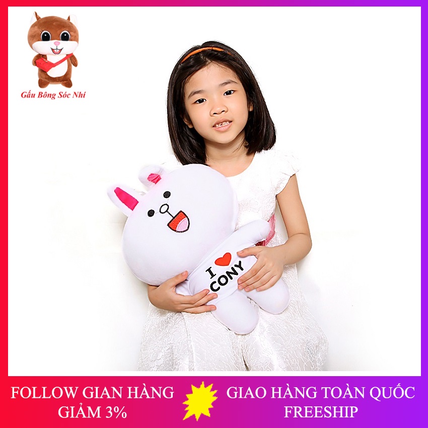 Gấu Bông Thỏ Cony 💥 FREESHIP 💥 Gấu Bông Sóc Nhí - Thú nhồi bông thỏ cony xinh xắn