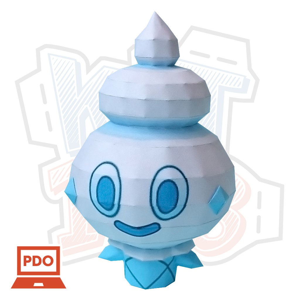 Mô hình giấy Anime Pokemon Vanillite