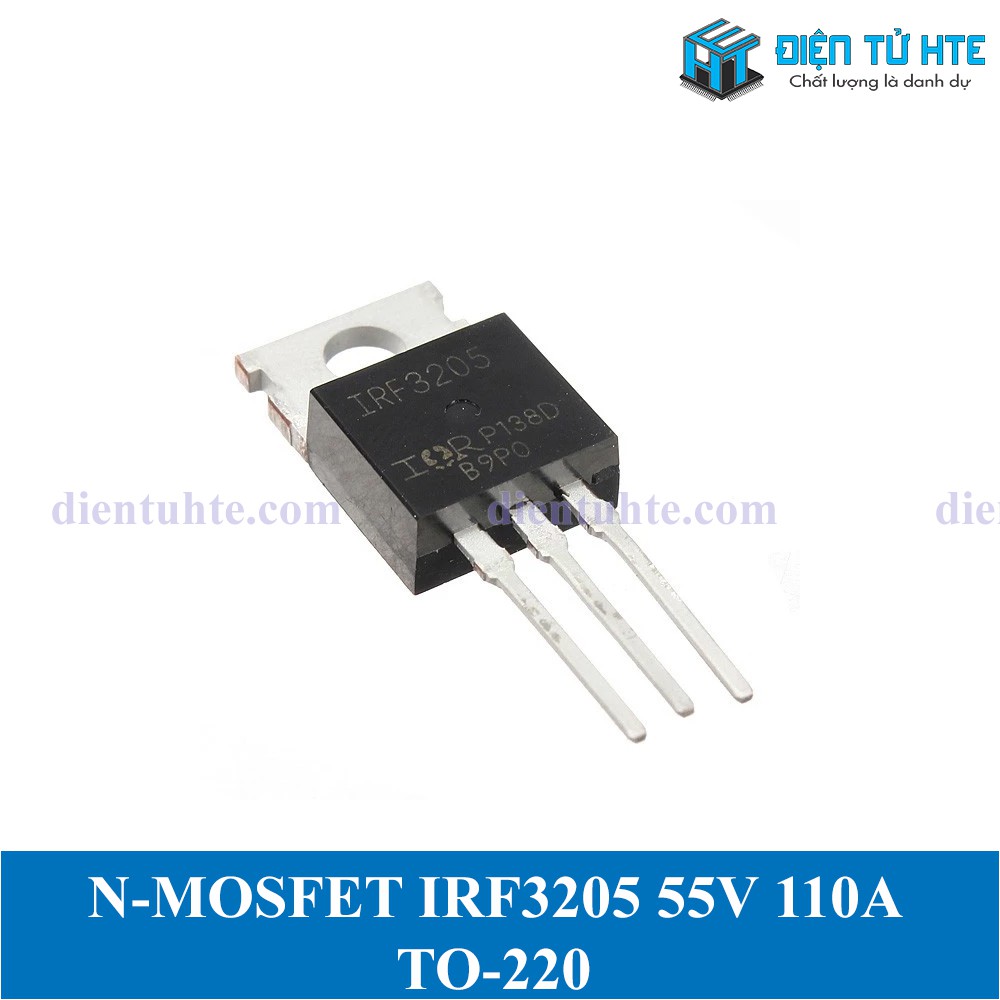 Mosfet công suất kênh N, N-MOSFET IRF3205 IRF3205PBF 55V 110A TO-220AB [HTE Quy Nhơn CN2]