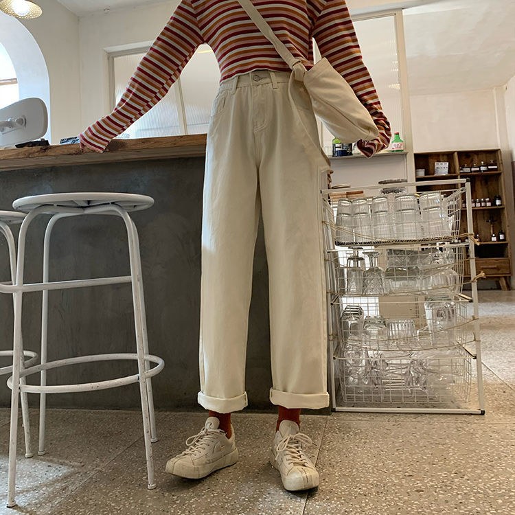 Quần Jeans Dài Ống Rộng Thời Trang Dành Cho Nữ