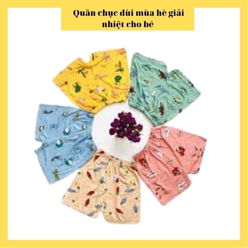 {RẺ NHẤT SHOPEE} Quần chục đùi mùa hè giải nhiệt cho bé
