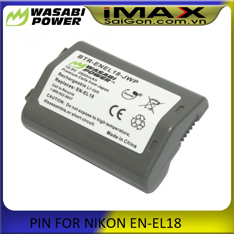 PIN MÁY ẢNH WASABI FOR NIKON EN-EL18