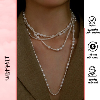 Vòng cổ hạt gạo size 4 + 7-8 li dài 180 cm