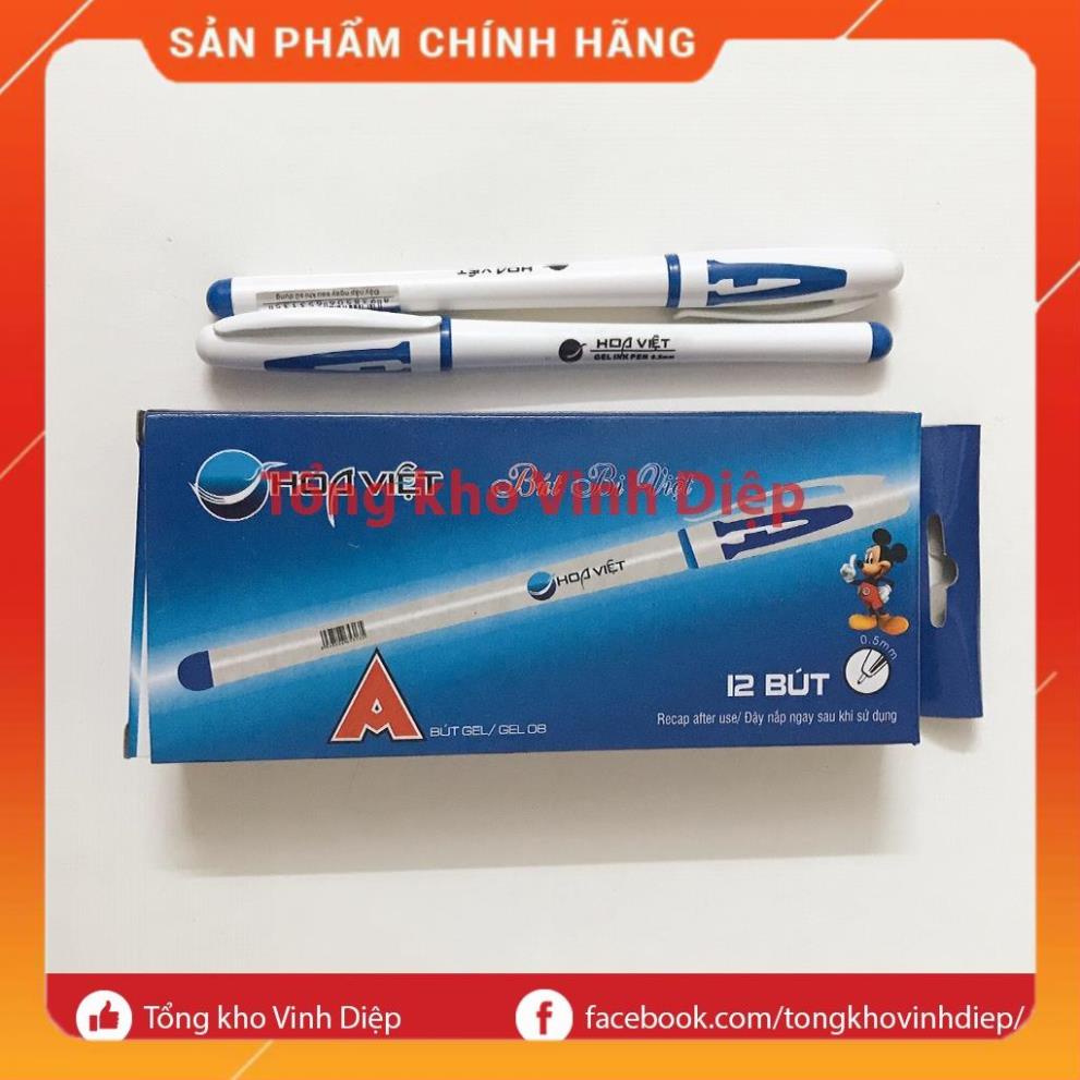 Bút chữ A mực nước, bút gel chữ A Hoa Việt nhiều màu