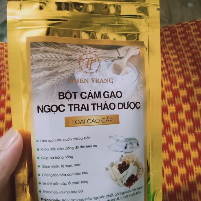 Cám gạo ngọc trai thảo dược 50g-handmade