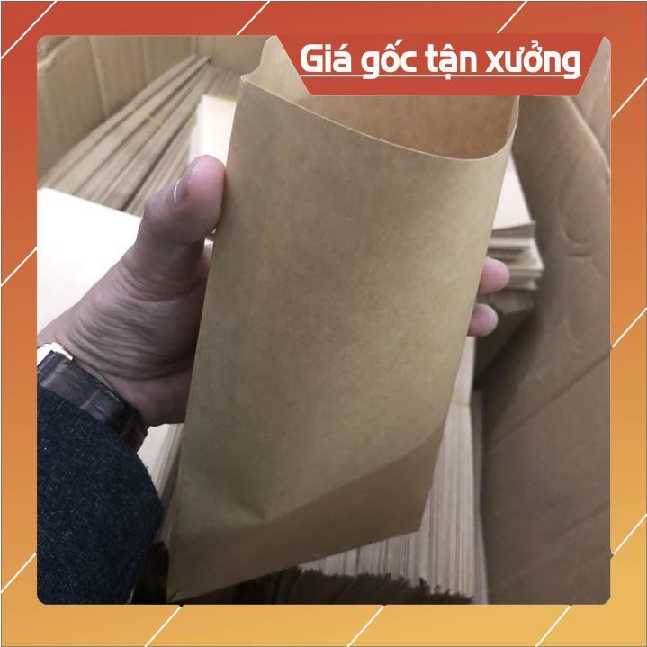 COMBO 100 bao Túi giấy bánh mì kraft Nhật 100gsm