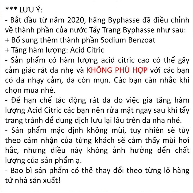 Nước Tẩy Trang Byphasse 500ml Chính Hãng